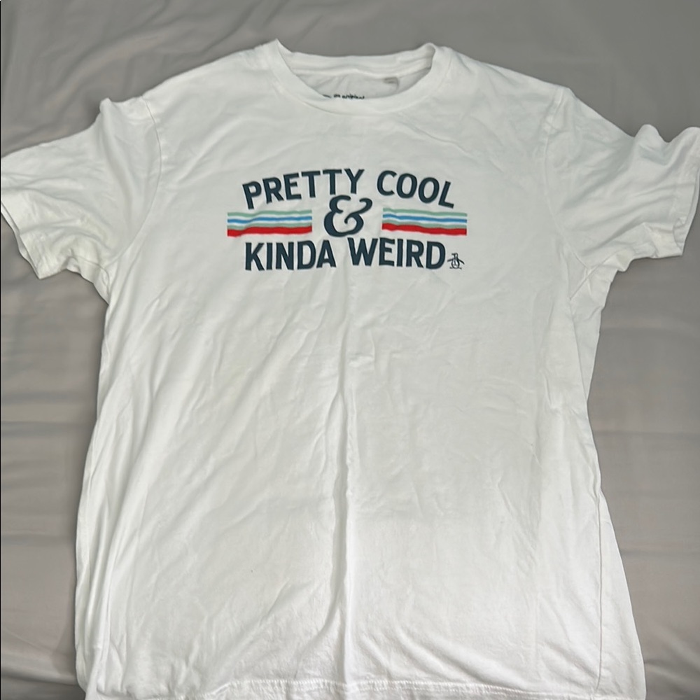 Original Penguin White Graphic Tee